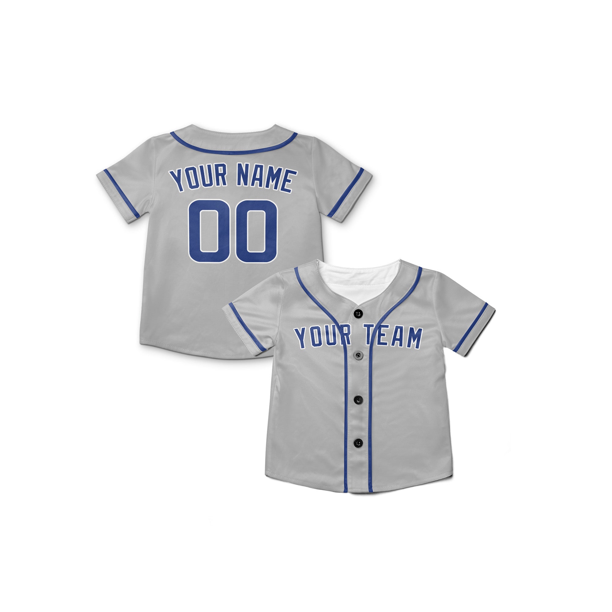 Personalized Chicago Cubs Road Replica Inspired Style Alternate Jersey - Gray