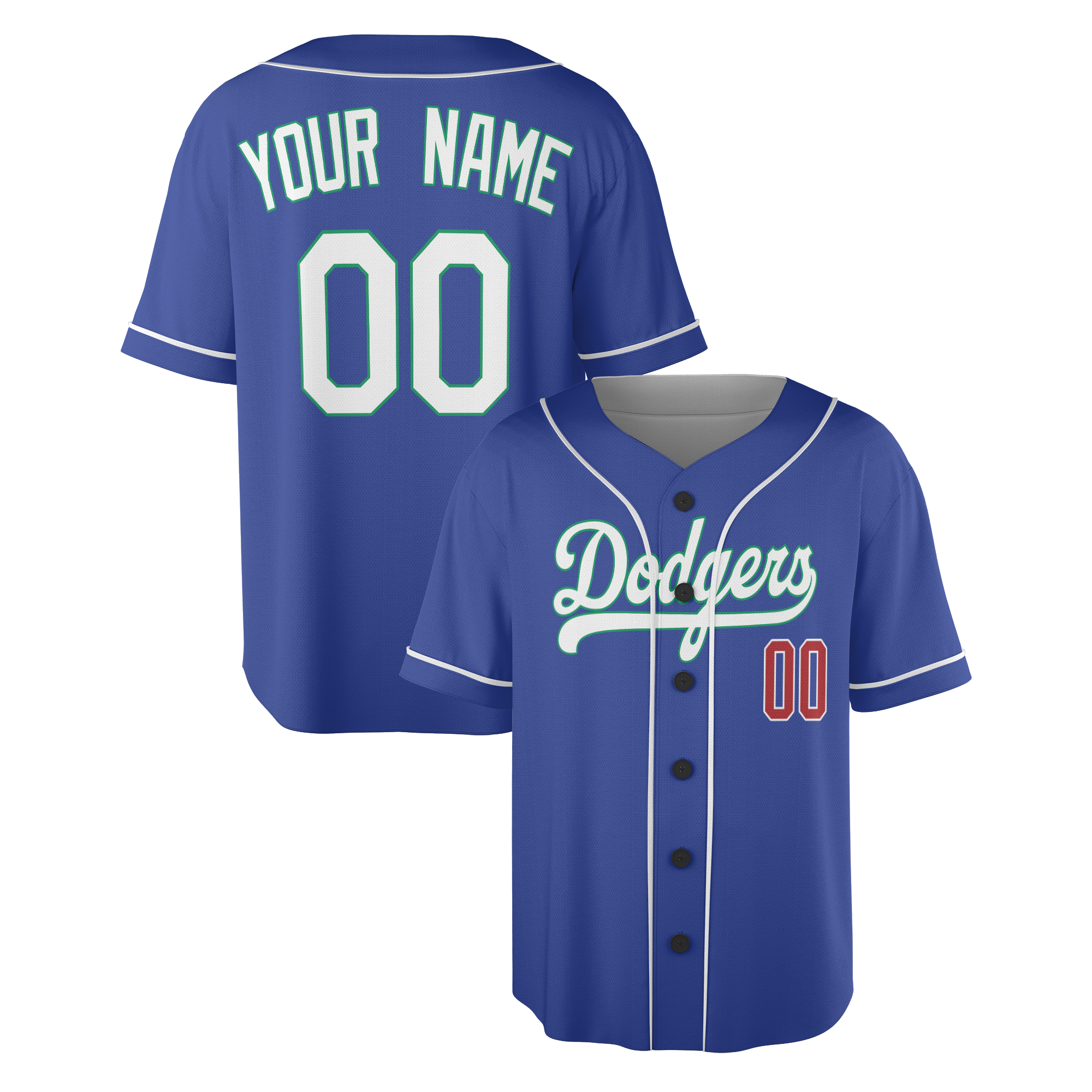 Personalized Los Angeles Dodgers Inspired Alternate Style Jersey - Royal Blue - Special