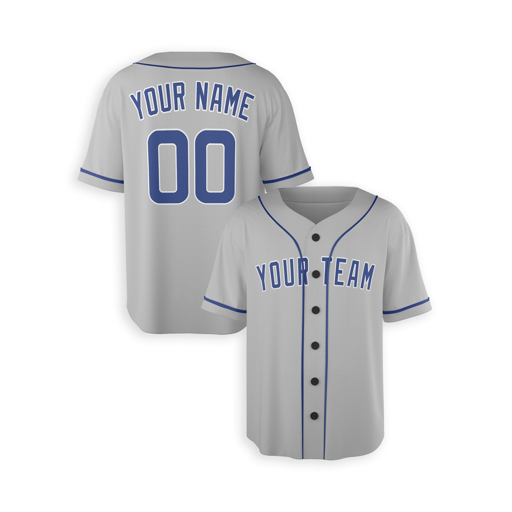 Personalized Chicago Cubs Road Replica Inspired Style Alternate Jersey - Gray
