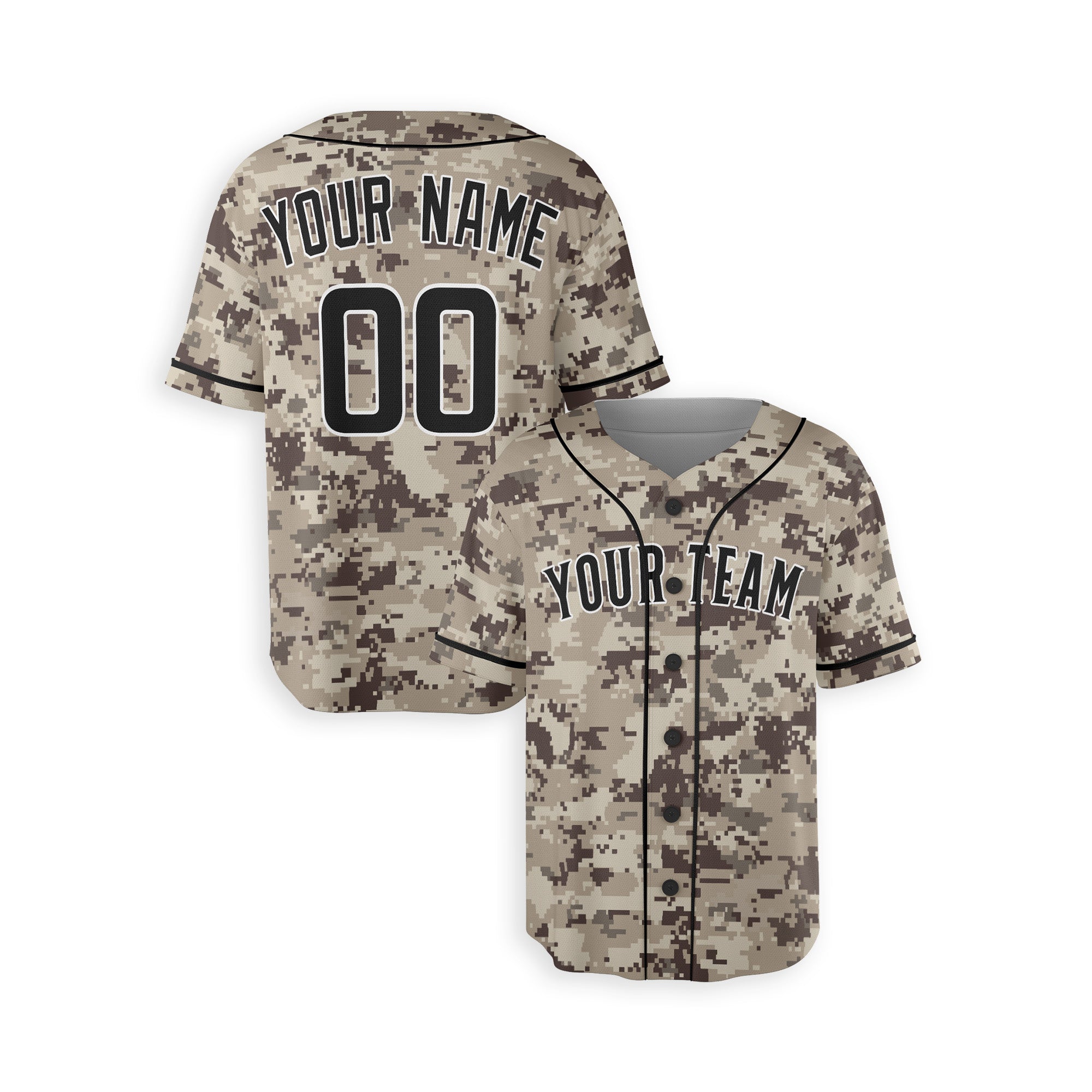 Personalized San Diego Padres Inspired Alternate Style Jersey - Camo