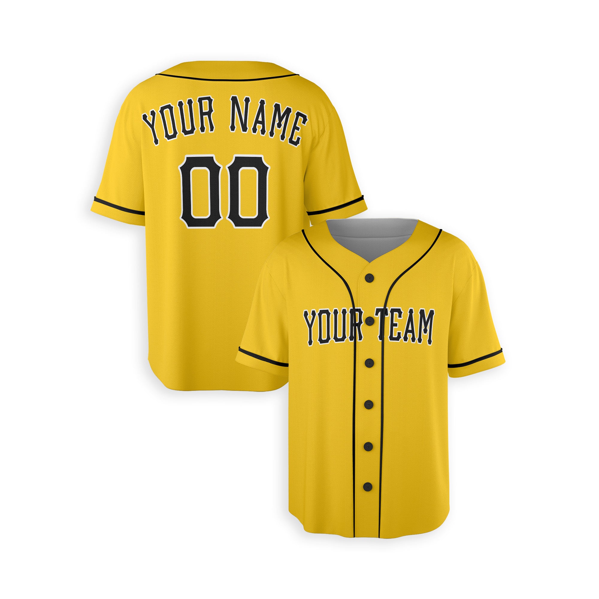 Personalized Pittsburgh Pirates Inspired Alternate Style Jersey - Gold