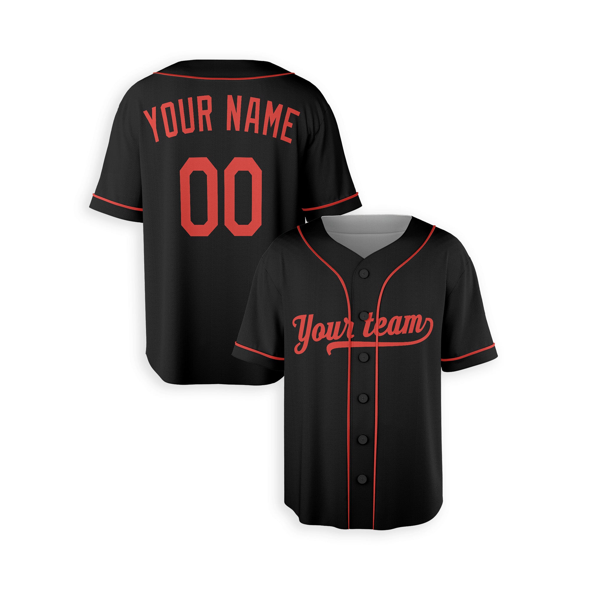 Personalized Baltimore Orioles Inspired Alternate Style Jersey - Black Red