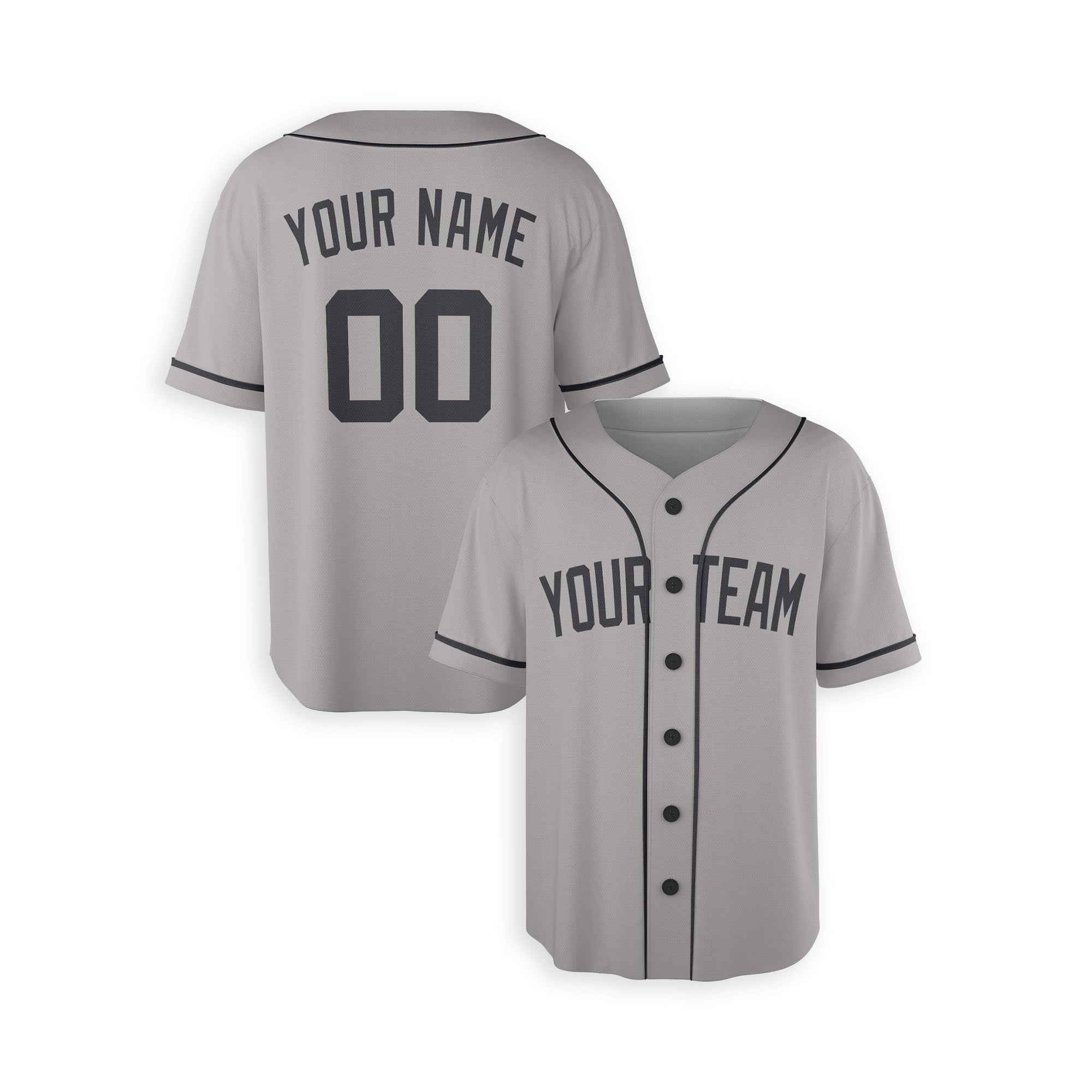 Personalized New York Yankees Inspired Alternate Style Jersey with Team Name & Number for Men, Women, Youth, Kids - Piping / No Piping Options - Gray