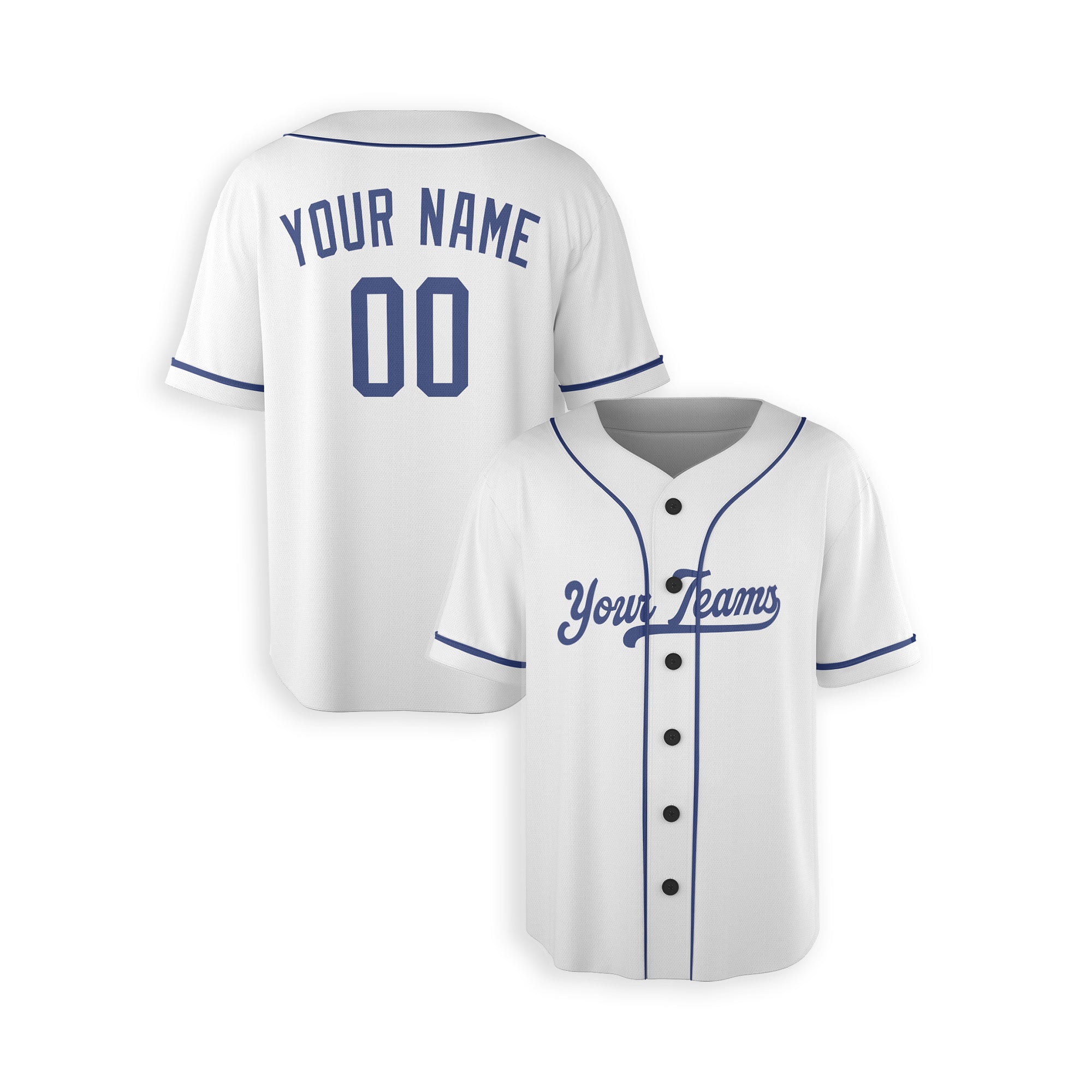Personalized Los Angeles Inspired Alternate Style Jersey - White Navy