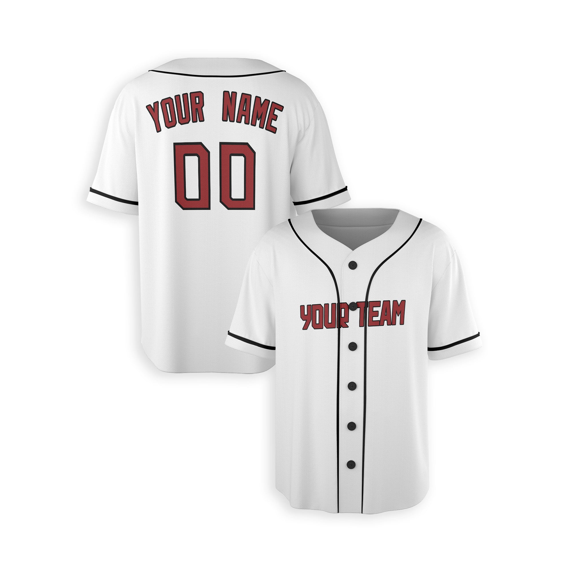 Personalized Cleveland Guardians Inspired Alternate Style Jersey - White Red