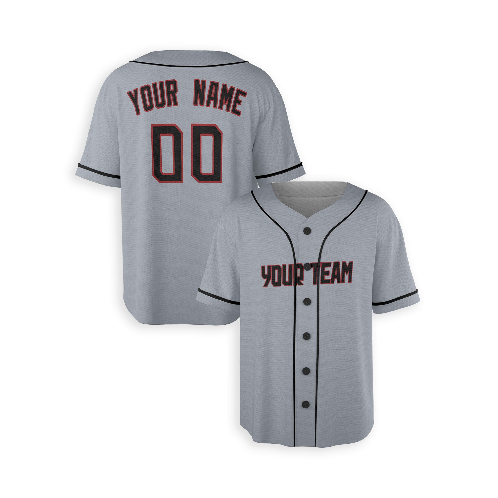 Personalized Cleveland Guardians Inspired Alternate Style Jersey - Gray Black