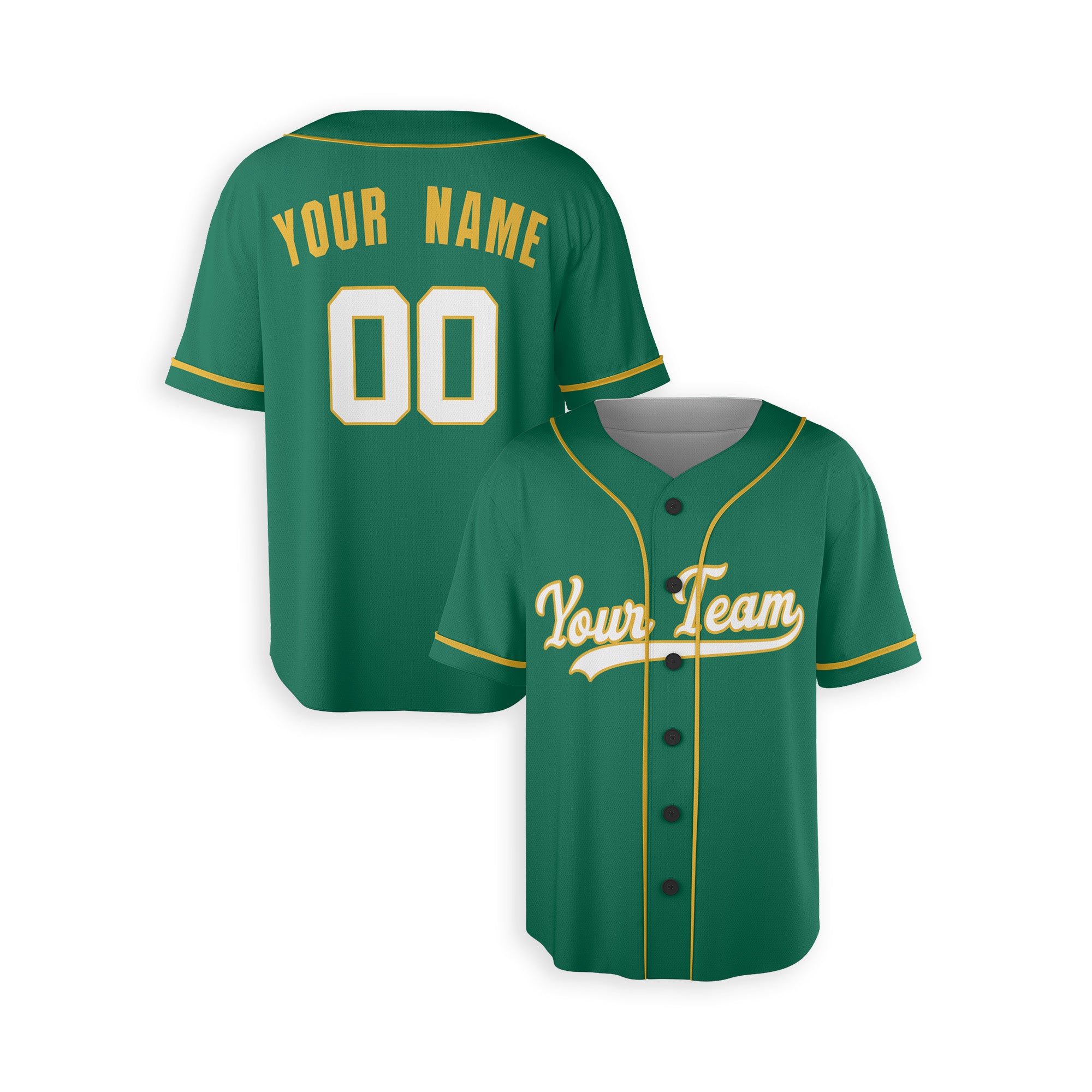Personalized Oakland Athletics Inspired Alternate Style Jersey - Green