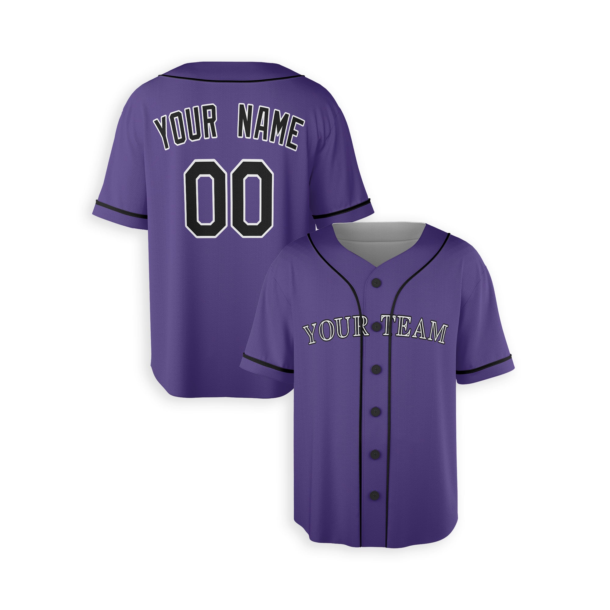 Personalized Colorado Rockies Inspired Alternate Style Jersey Player Baseball Sublimation Printing for Men, Women, Kids - Piping & No Piping - Purple Black